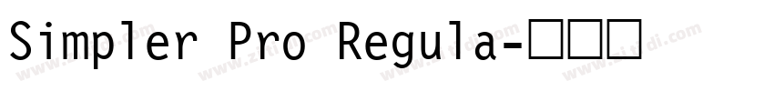 Simpler Pro Regula字体转换
